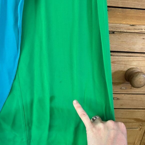 NWT Suzi‎ Chin for Maggy Boutique 2 Colorblock Sleeveless Dress - Flawed - Picture 12 of 12